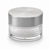 200G 7oz Round transparent Powder Jar Butter Jar with Sifter And Aluminum Screw Cap 