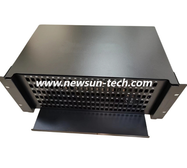 4U 144 Port 19" ODF Slidable Fiber Optic Patch Panel 