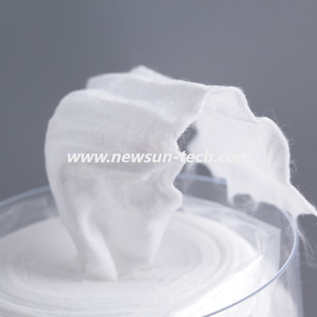 NS-C100 Fiber Optic Centre-pull Perforated Roll Dust-free Cleaning Wipes 