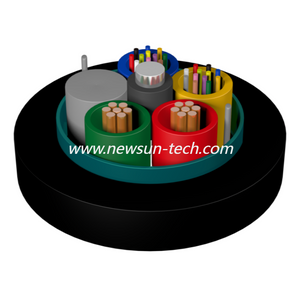 Hybrid Optical and Electrical Stranded Loose Tube Cable GDTS
