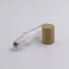 10ml 15ml clear blue amber glass roll on bottle with bamboo screw cap