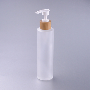 150ml round glass sunscreen lotion bottle with pump