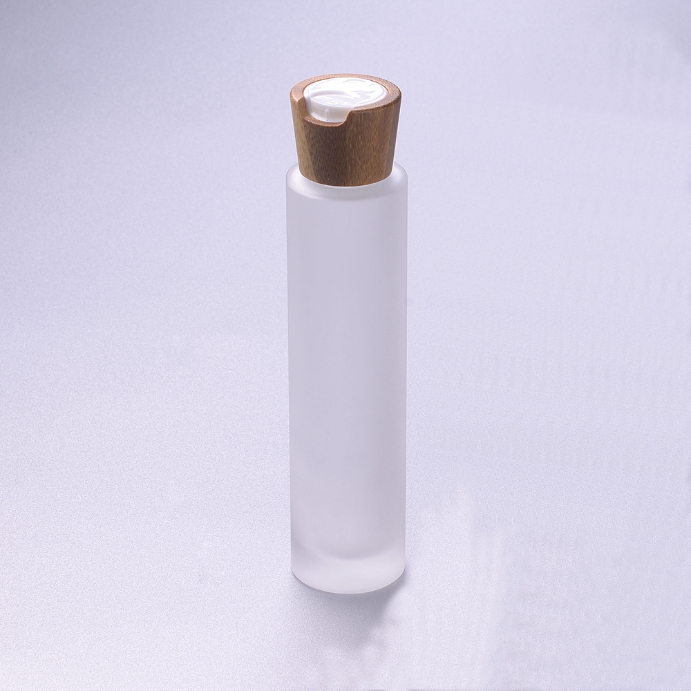 100ml manufacturing bamboo cap skincare skintoner bottle packaging