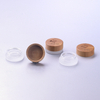 Hot Sale 5g Cosmetic Face Frosted Glass Cream Jars with bamboo cap