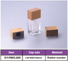 Square Wooden Cap Perfume Bottle Cap Square Bamboo Lid