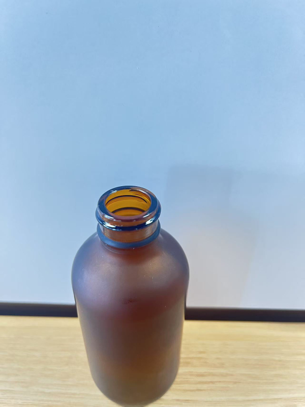 1OZ 20-400 Frosted glass bottle essential oil bottles with plastic engraved scale dropper 
