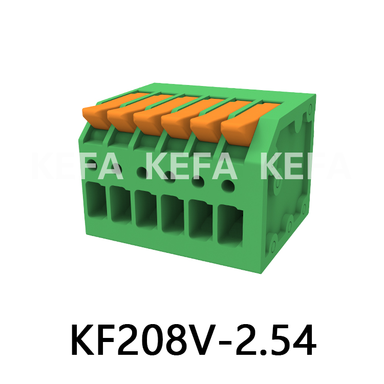 KF208V-2,5/2,54 Клеммный блок пружинного типа
